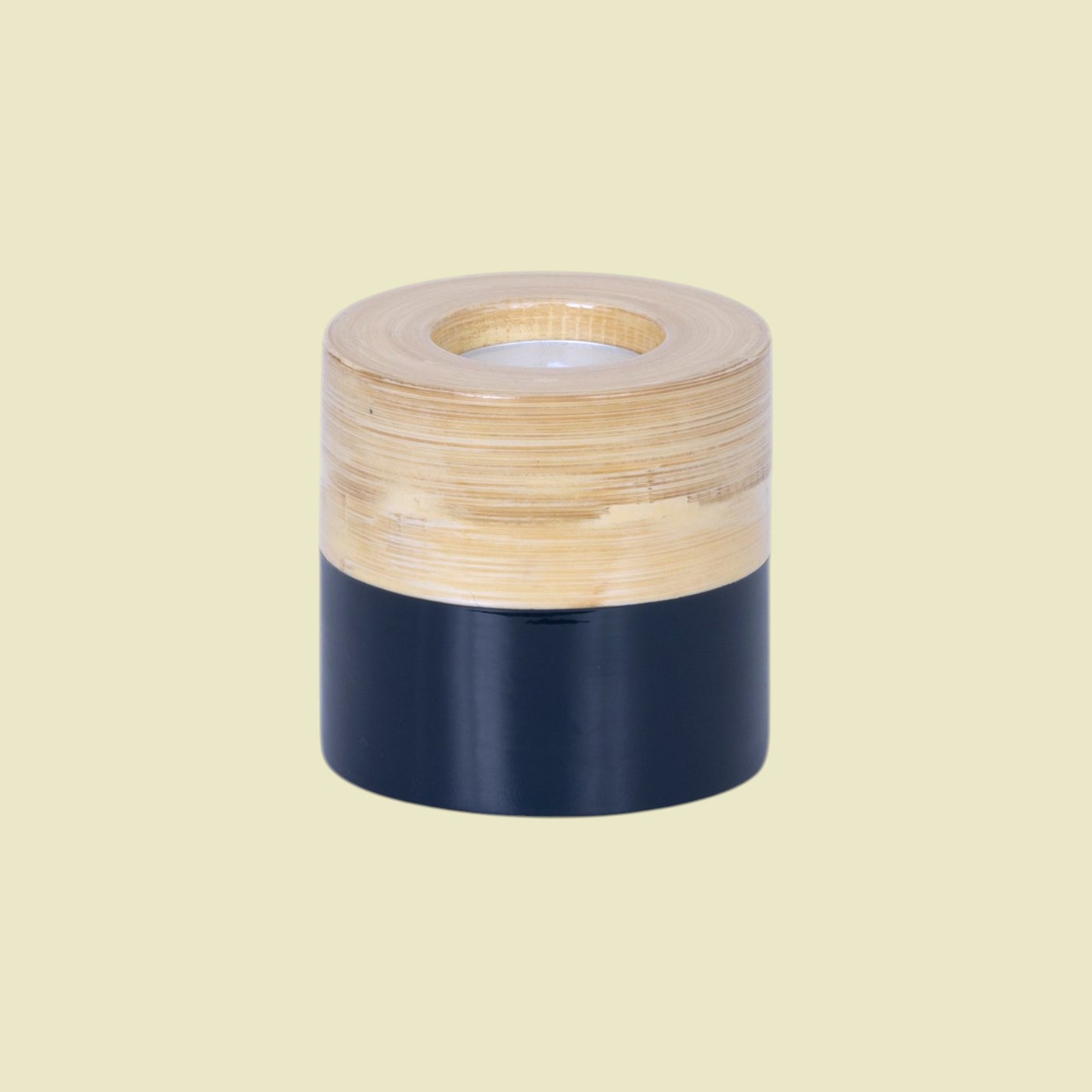 Bamboo tealight holder 8cm