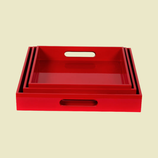 Lacquer-Tablett 3er-Set